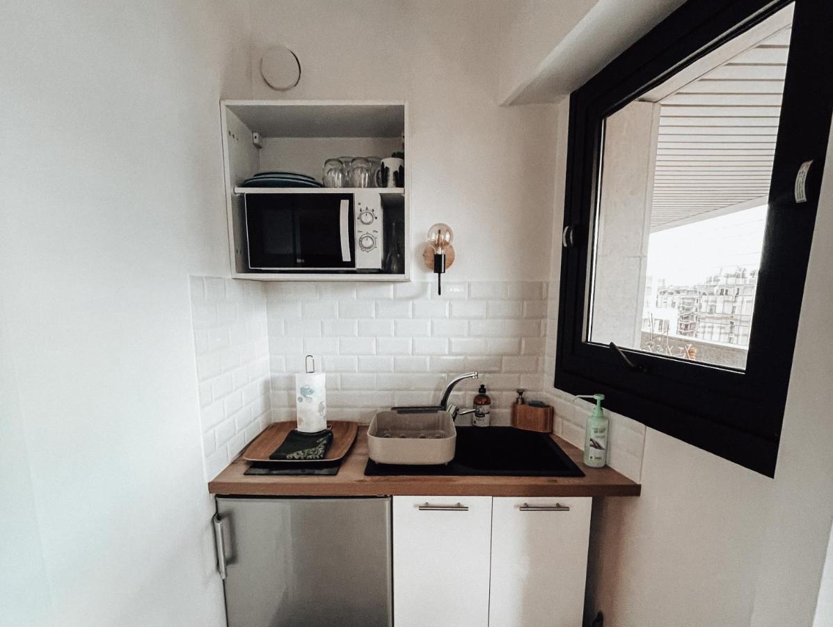 Beautiful Modern Fully Furnished Studio Levallois-Perret Buitenkant foto