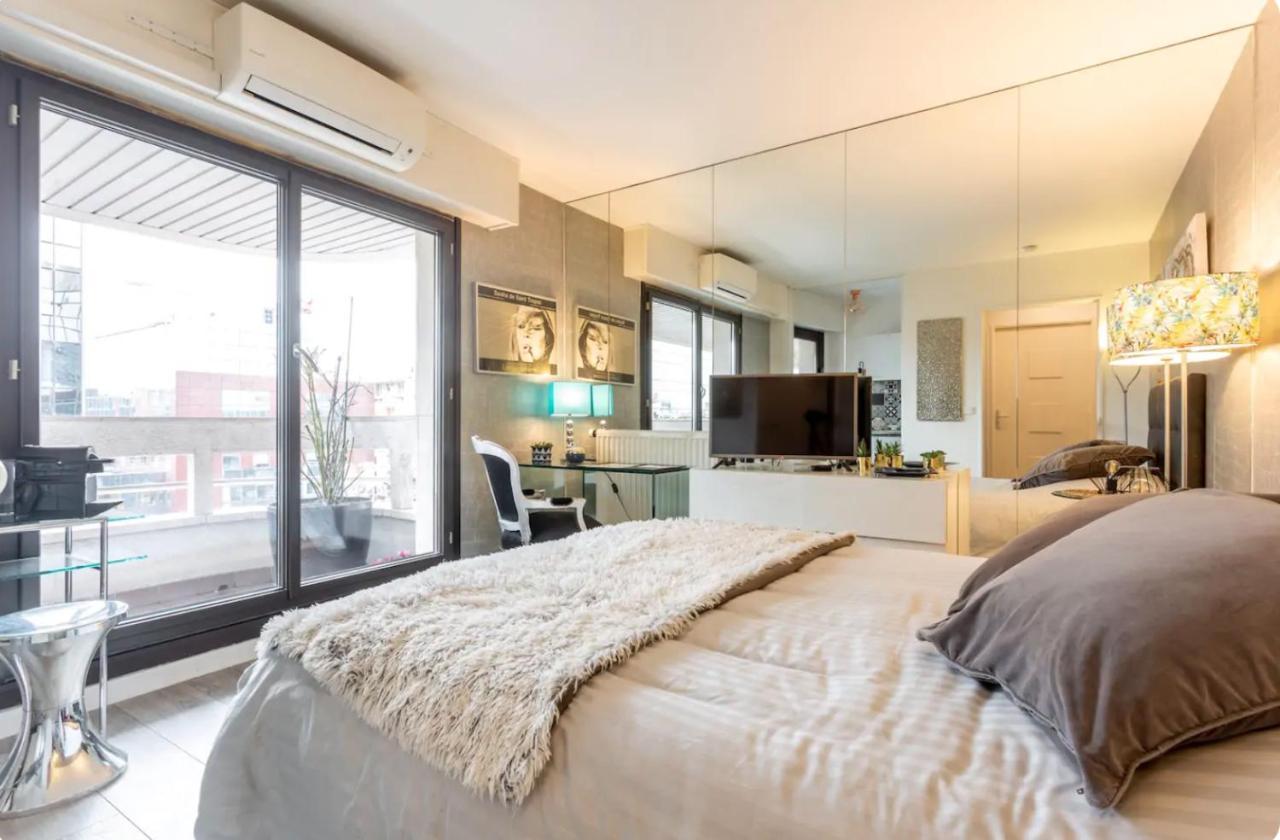 Beautiful Modern Fully Furnished Studio Levallois-Perret Buitenkant foto